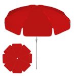 Red 7.5 ft Patio Umbrella Customized with your Logo by Adco Marketing