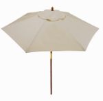 Custom Khaki Market Umbrella