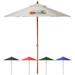 6 ft. Custom Market Umbrella with aluminum frame and wind vent