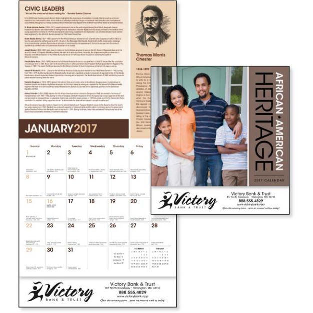 African American Everyday Heroes Wall Calendar