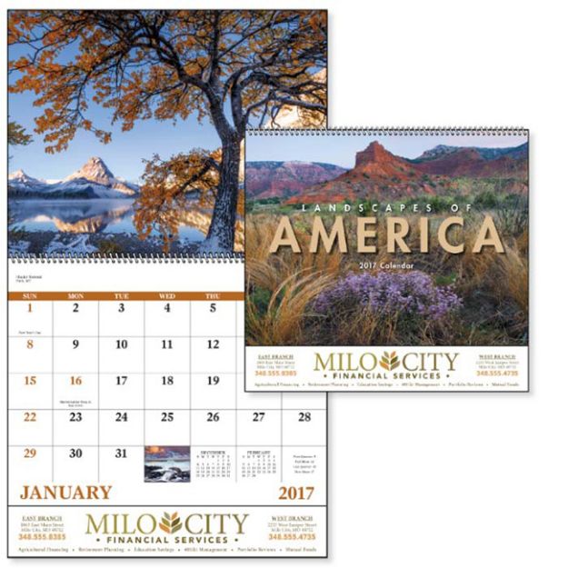 Landscapes of America Value Appointment Calendars