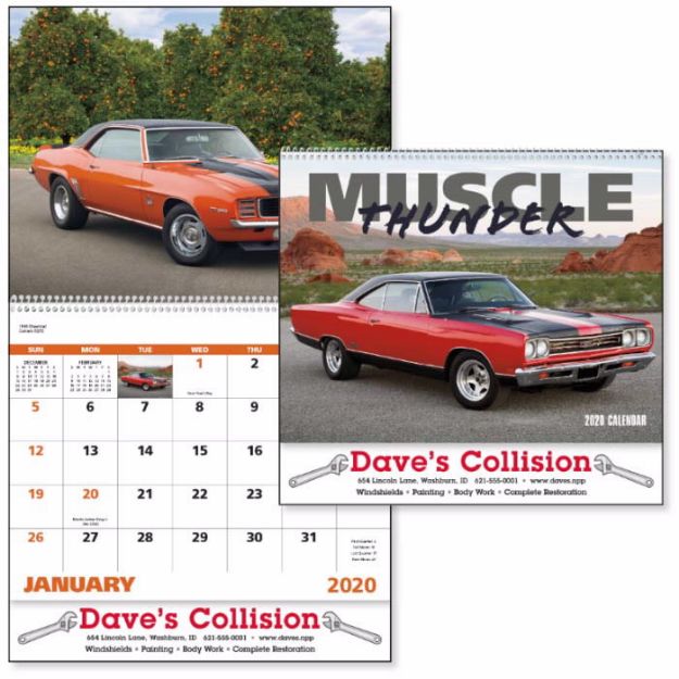 Muscle Thunder Cars Custom Appointment Calendars