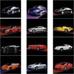 Exotic Sports Cars Custom Calendar Monthly View