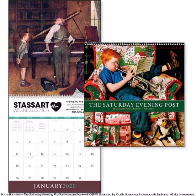 The Saturday Evening Post Executive Custom Calendars