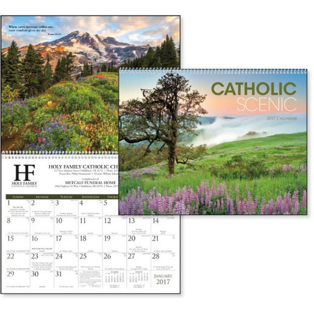 Catholic Scenic Promotional Wall Calendars