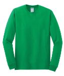 Gildan Heavy Cotton 100% Cotton Long Sleeve Custom T-Shirts in Irish Green