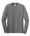 Gildan Heavy Cotton 100% Cotton Long Sleeve Custom T-Shirts in Sport Grey