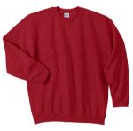 Gildan Heavy Blend Crewneck Embroidered Sweatshirts in Antique Cherry Red