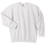 Gildan Heavy Blend Crewneck Embroidered Sweatshirts in Ash