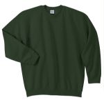Gildan Heavy Blend Crewneck Embroidered Sweatshirts in Forest
