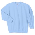 Gildan Heavy Blend Crewneck Embroidered Sweatshirts in Light Blue