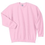 Gildan Heavy Blend Crewneck Embroidered Sweatshirts in Light Pink