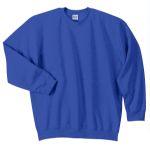 Gildan Heavy Blend Crewneck Embroidered Sweatshirts in Royal