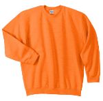 Gildan Heavy Blend Crewneck Embroidered Sweatshirts in Salamander Orange