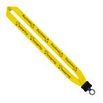 1" Knitted Cotton Promotional Lanyards in Yellow