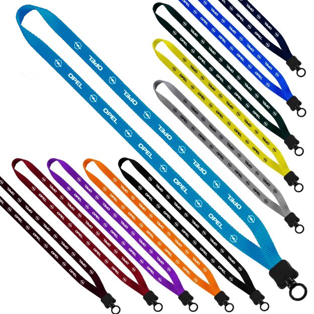 1⁄2" Custom Woven Nylon Lanyards