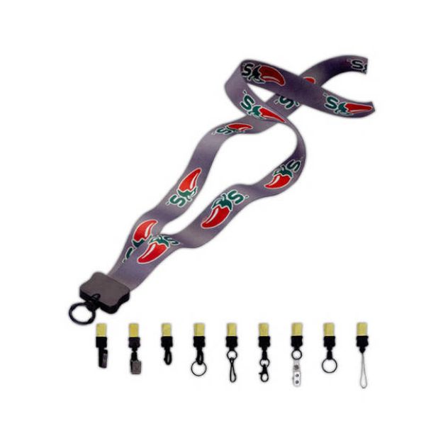 3⁄4" Custom Dye-Sublimated Full Color Polyester Lanyards