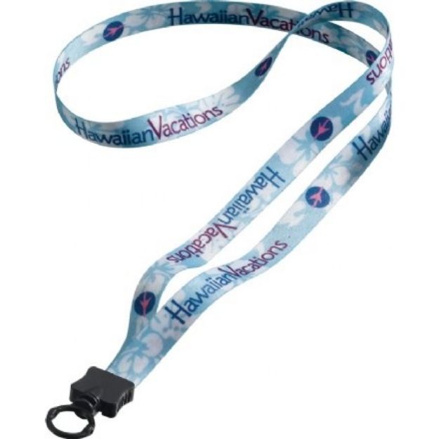 1⁄2" Full Color Custom Dye-Sublimated Polyester Lanyards