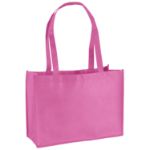 Custom Brite Pink Franklin Tote Bag by Adco Marketing