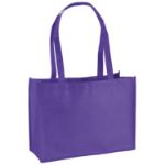 Custom Purple Franklin Tote Bag by Adco Marketin