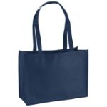 Custom Navy Blue Franklin Tote Bag by Adco Marketin
