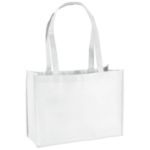 Custom White Franklin Tote Bag by Adco Marketin