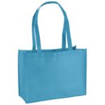 Custom Bright Blue Franklin Tote Bag by Adco Marketin