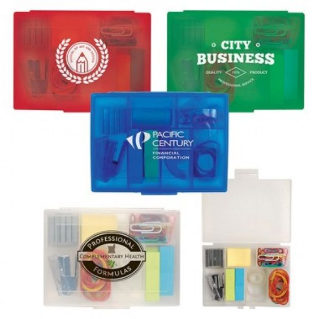 Desk in a Box.  Promotional office supllies box.