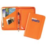 Orange promotional small padfolios