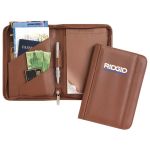 Tan small zippered notepads