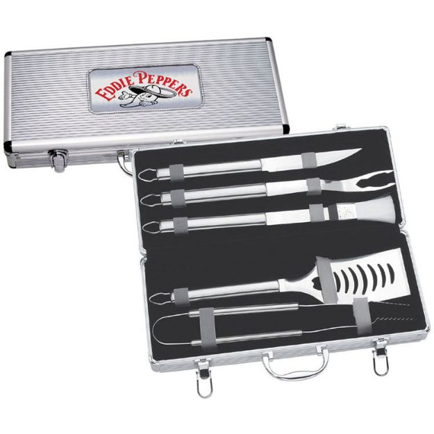 5 Piece Deluxe BBQ Sets in Case