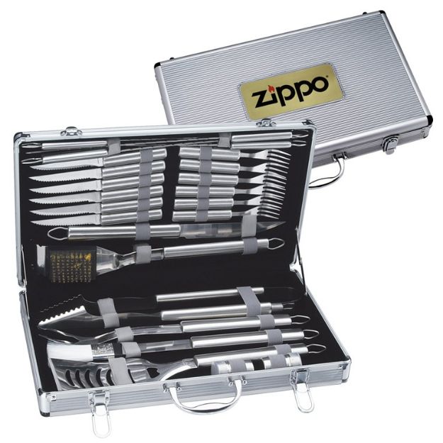 24 Pc. Deluxe BBQ Sets in Case
