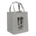 Gray Grocery Tote Bag