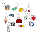 Picture of Soft Vinyl Shaped Key Tags on Sale Made in USA