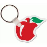 plastic apple key tag