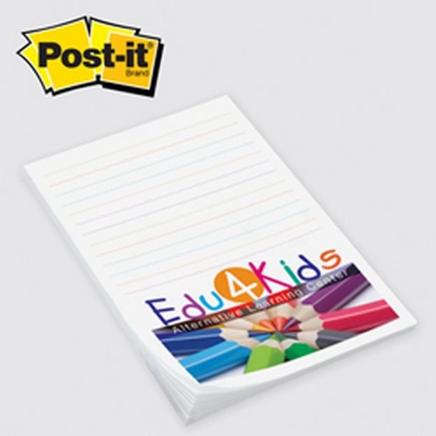 Post-it® Custom Printed Notes Value Priced 4" x 6" 25 Sheets