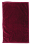 Burgundy Platinum Terry Velour Golf Towel customized with your logo by Adco Marketing