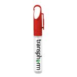 Antibacterial Custom Hand Sanitizer CleanZ Pen in Red