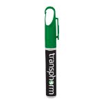 Antibacterial Custom Hand Sanitizer CleanZ Pen in Green
