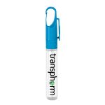 Antibacterial Custom Hand Sanitizer CleanZ Pen in Cyan