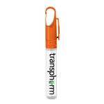 Antibacterial Custom Hand Sanitizer CleanZ Pen in Orange