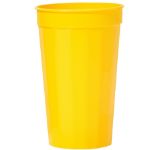 22 oz. Fluted Stadium Cups Yellow