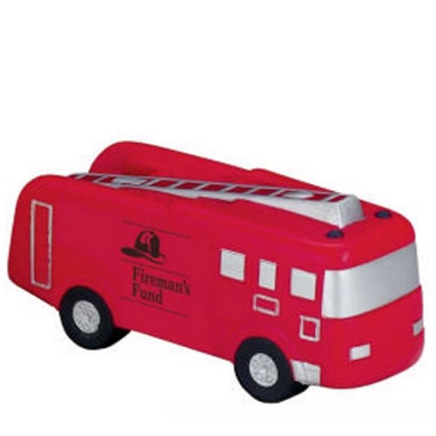 Custom Fire Truck Stress Ball & Promotional Fire Truck Stress Reliever