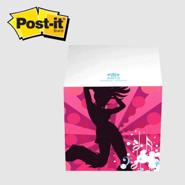 Post-it® Custom Printed Notes Cube —  2-3/4" x 2-3/4" x 2-3/4"