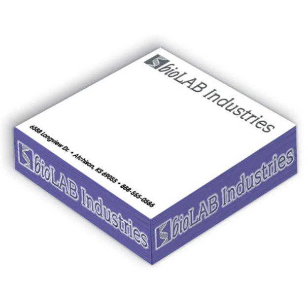 Custom Memo Cube | 3 7/8 x 3 7/8 x 7/8 | Promotional Memo Cubes ...