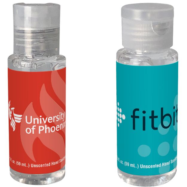 2 oz Custom Hand Sanitizers with Full Color Label & Flip or Disc Lid