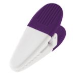 White/Purple Custom Magnetic Memo Holder / Clip
