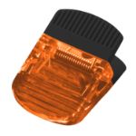 Black/Translucent Orange Jumbo Magnet Clip - Powerful Magnetic Clips