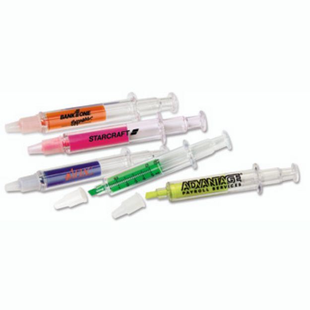 Syringe Highlighters Custom Imprinted