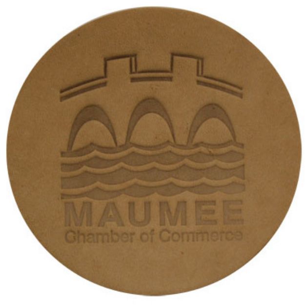NuBuc Custom Suede Leather Coasters